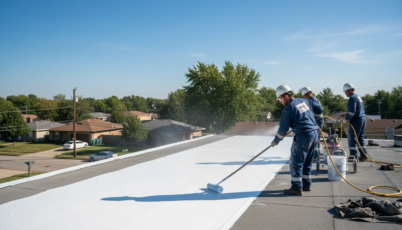 Commercial roof coating in Glenwood, NY near me